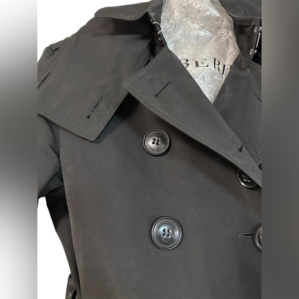 Burberry Knightsdale Double-Breasted Trench Coat Rain Jacket - Size 4 - Picture 6 of 11